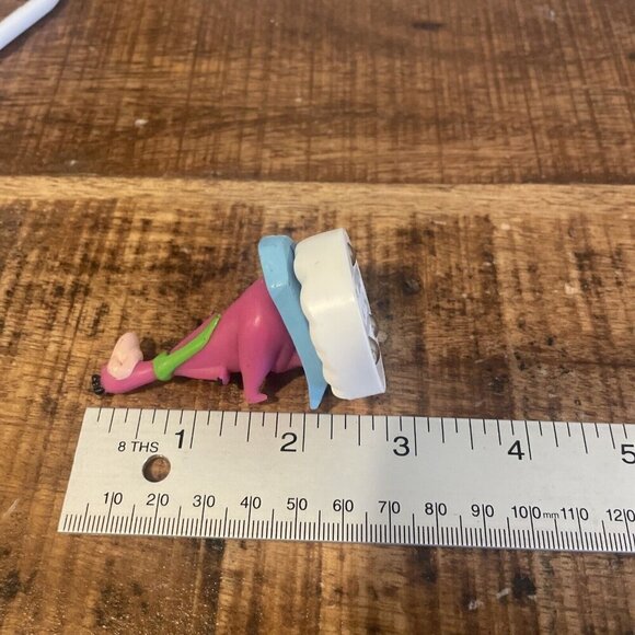 VINTAGE DENNY'S  FLINTSTONES GLACIER GLIDERS VEHICLE DINO BAMM-BAMM 1990 LOT/2 - Picture 5 of 7